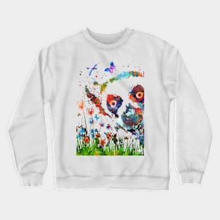 Lemur peeking Crewneck Sweatshirt